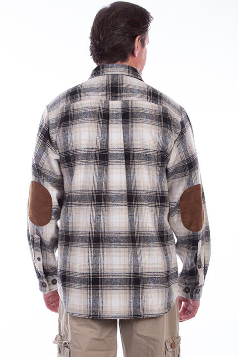 Farthest Point Collection Corduroy  Black White Plaid Front