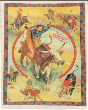 Tea Towel: Roping Cowgirl