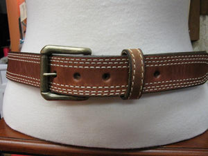 Rockmount Ranch Wear Accessory Triple Stitch Leather Belt Tan