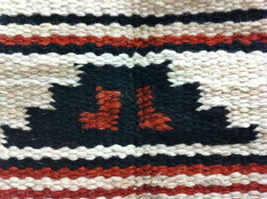 Saddle Blanket Aztec Pattern Black Red