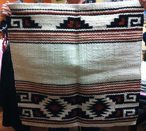 Saddle Blanket Aztec Pattern Black Red
