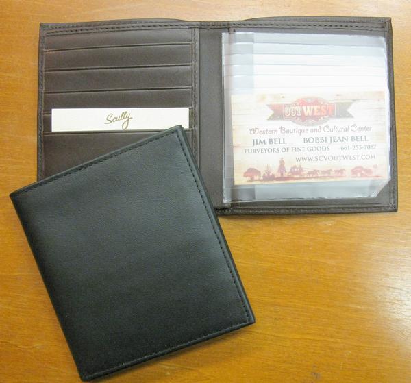 Scully Hipster Black and Brown Closed