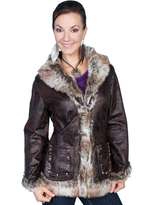 Women's Honey Creek Outerwear Collection: Faux Fur Jacket Shearling