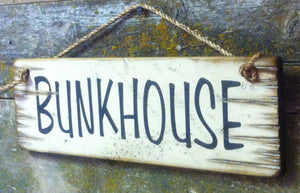 Western Wall Sign Barn: Bunkhouse Right Side
