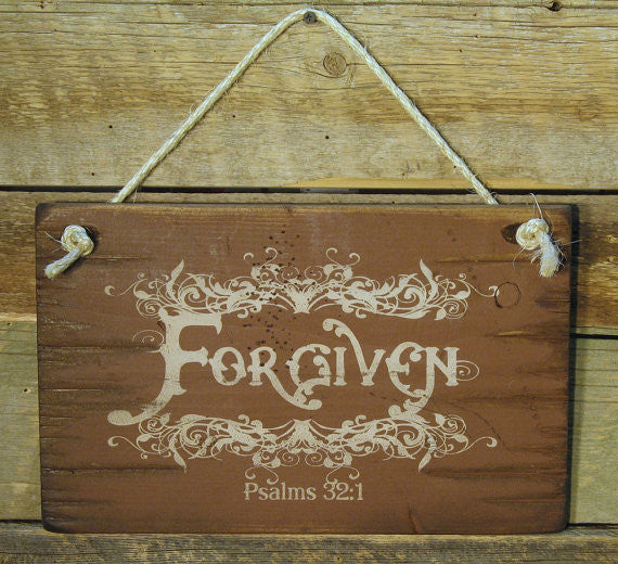 Wall Sign Faith: Forgiven