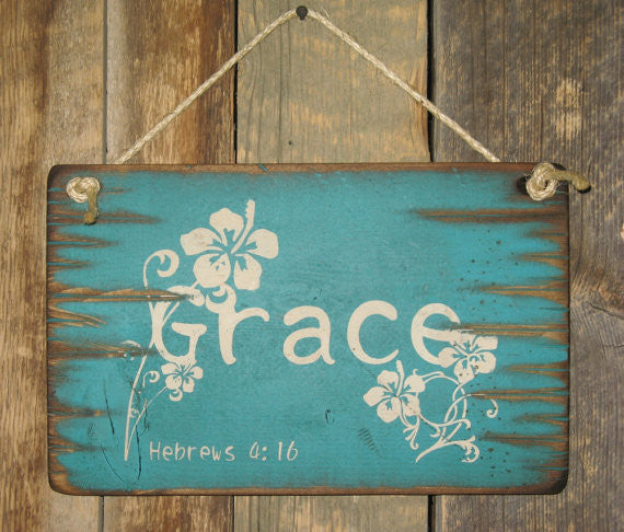 Western Wall Sign Faith: Grace