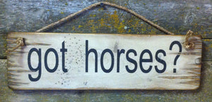 Western Wall Sign Barn: Got Horses?