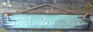 Western Wall Sign Home: Kids Little Buckaroo