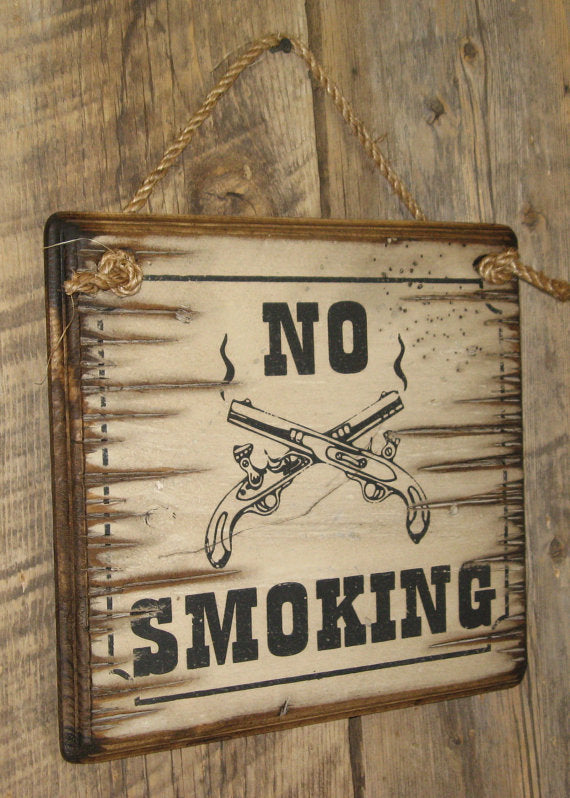 Western Wall Sign Business: No Smoking