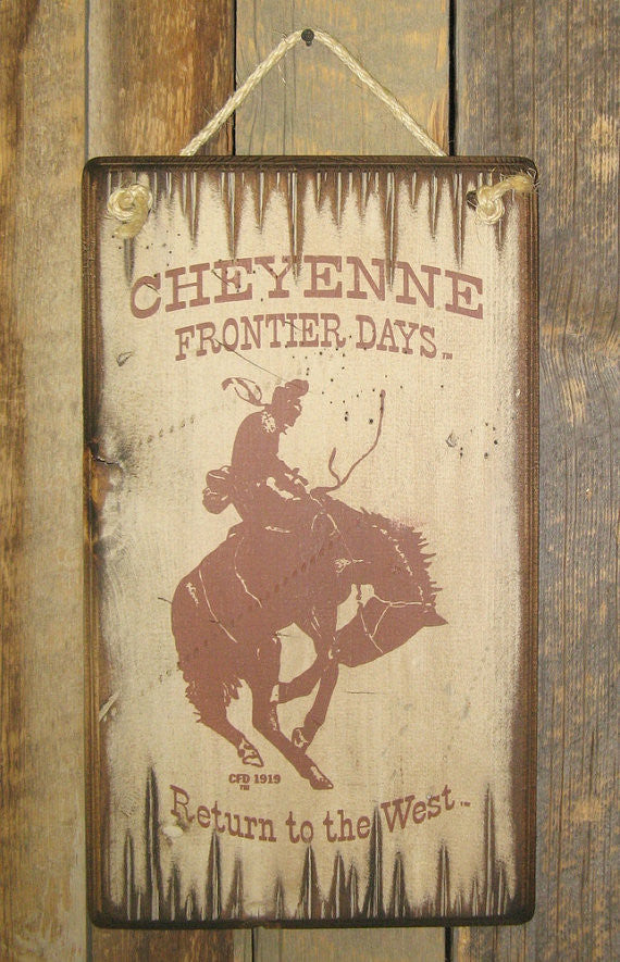 Western Wall Sign Rodeo: Cheyenne Frontier Days Return To The West