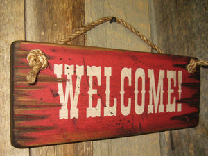 Wall Sign Business: Welcome! Left Side
