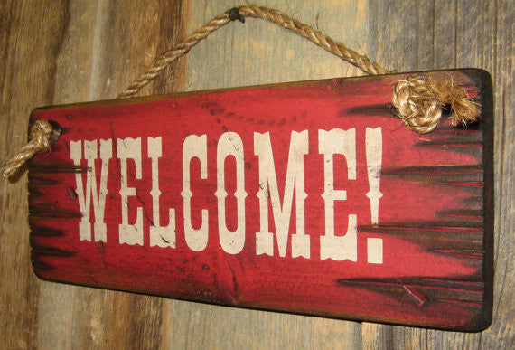 Wall Sign Business: Welcome! Right Side