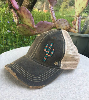Original Cowgirl Clothing Cap: Southwest Cactus
