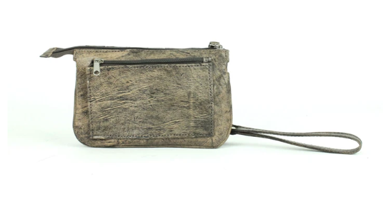 American West Lariats & Lace Collection Stadium Event Bag Distressed Charcoal Back