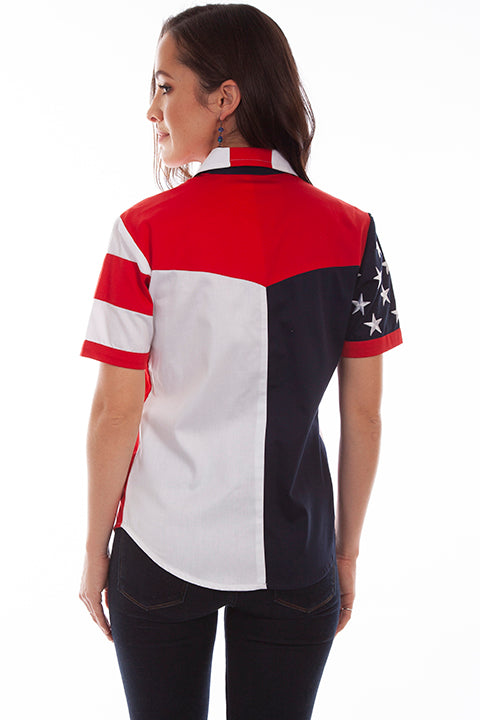 Scully Ladies' Patriotic Shirt Front #719890