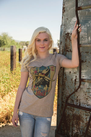 Original Cowgirl Clothing T-Shirt Steer With Hat 