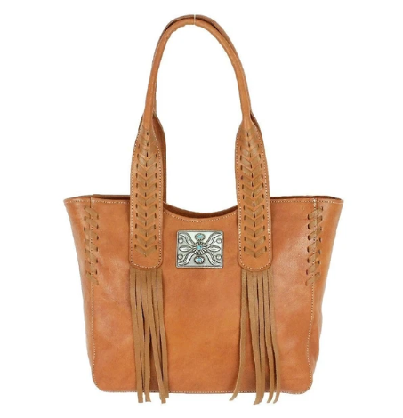 American West Mohave Canyon Small Tote Natural Tan