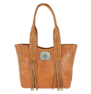 American West Mohave Canyon Small Tote Natural Tan