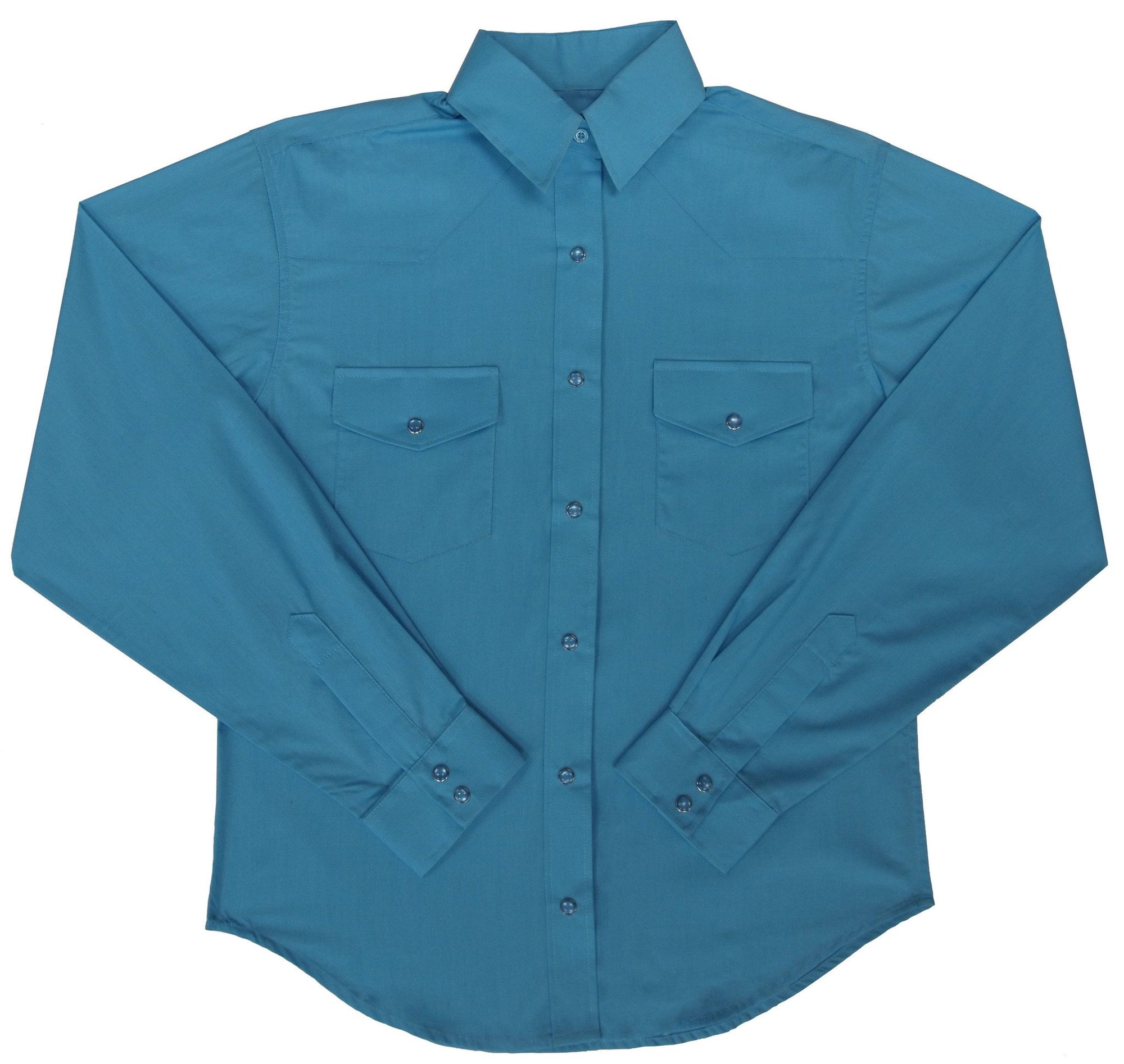 White Horse Apparel Women's Western Shirt Turquoise