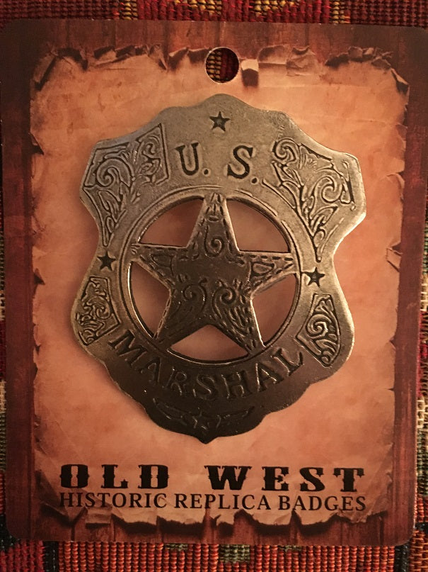 Old West Historic Badge U.S. Marshal Shield Badge