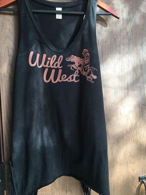 Original Cowgirl Clothing Wild West Tank Black