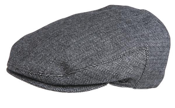 Conner Handmade Hats Alfred Gentlemans Drivers Cap Grey Herringbone