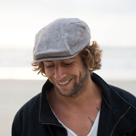 Conner Handmade Hats: Bashford Newsboy Cap Cotton and Linen