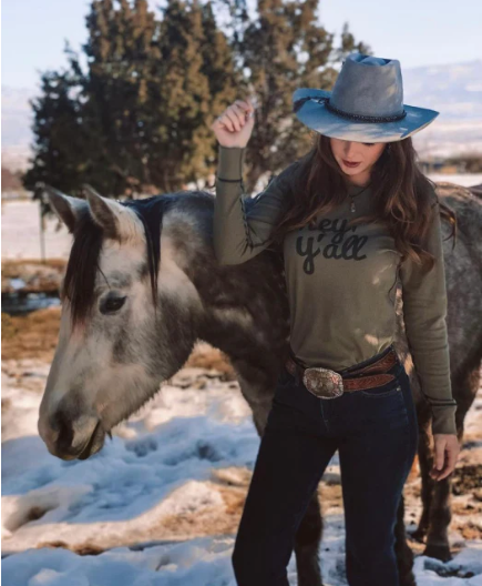 Original Cowgirl Clothing Ladies' Thermal Hey Y'all